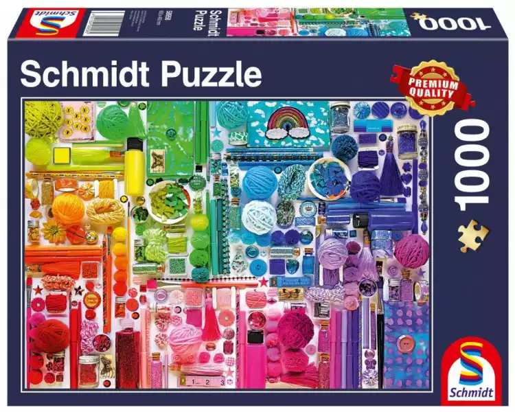 Schmidt Puzzle Premium Quality 1000 Elementów Wszystkie Kolory Tęczy