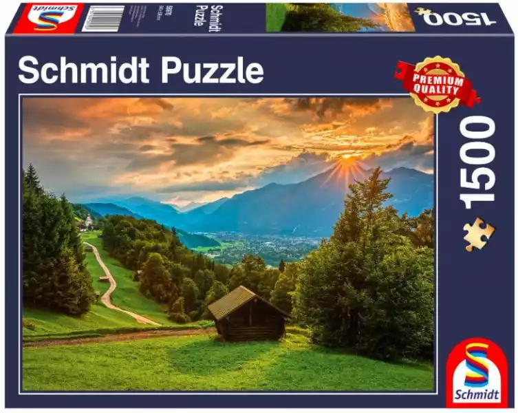 Schmidt Puzzle Premium Quality 1500 Elementów Zachód Słońca Nad Wambergiem