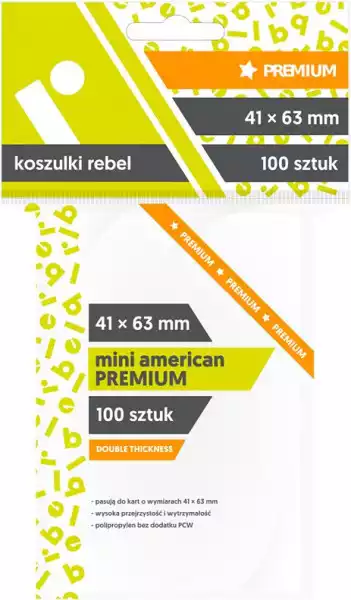 Rebel Koszulki 41X63Mm Mini American Premium 100