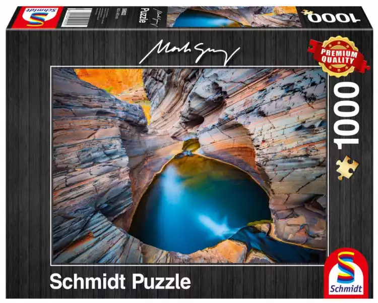 Schmidt Puzzle Premium Quality 1000 Elementów Mark Gray  Błękit Indygo