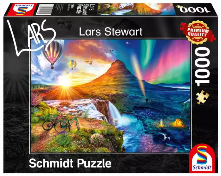 Schmidt Puzzle Premium Quality 1000 Elementów Lars Stewart Islandia (Dzień / Noc)