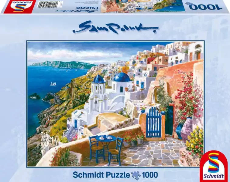 Schmidt Puzzle Premium Quality 1000 Elementów Sam Park Widok Z Santorini
