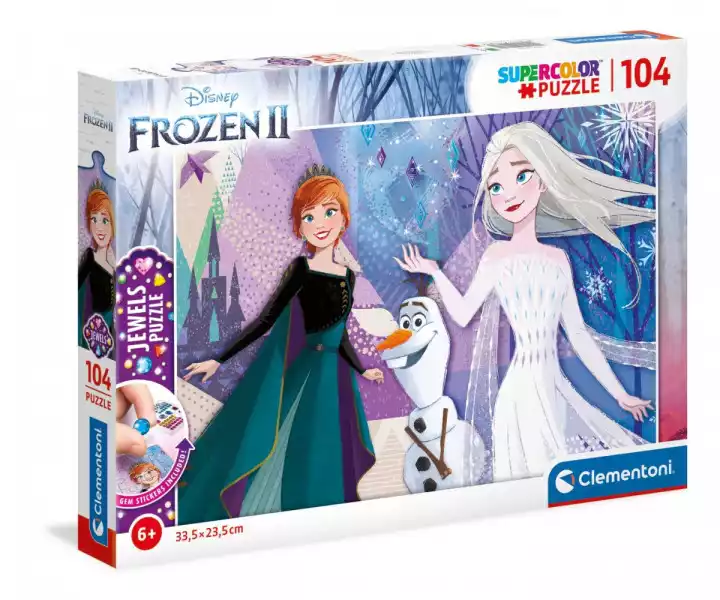 Clementoni Puzzle 104 Elementy - Frozen, Kraina Lodu 2