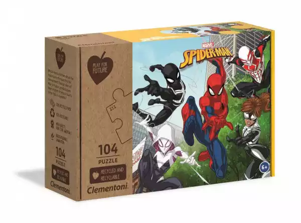 Clementoni Puzzle 104 Elementy Play For Future Marvel Spiderman