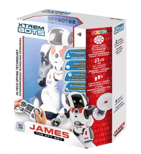 Tm Toys Robot Interaktywny James The Spy Bot