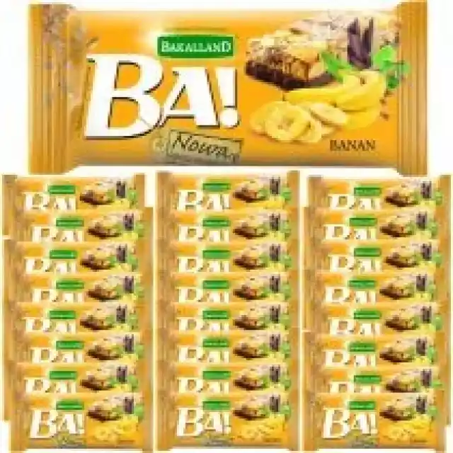 Bakalland Ba! Baton Zbożowy Banan Zestaw 25 X 40 G