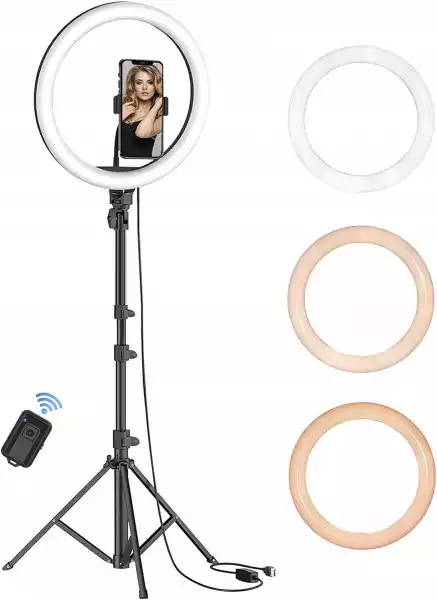 Lampa Pierścieniowa Selfie Makijaż Led Zestaw