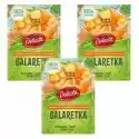 Delecta Galaretka Smak Morela, Gruszka I Jabłko Zestaw 3 X 50 G