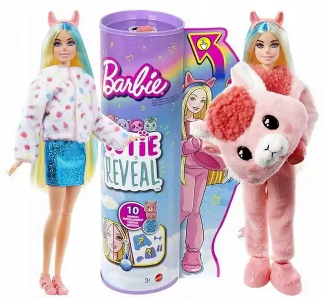 Barbie Cutie Reveal Lalka W Przebraniu Lamy