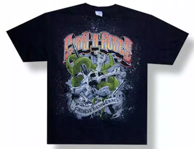 Guns N Roses Snakes Black T-Shirt