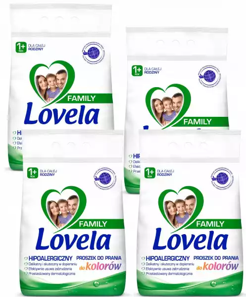 Lovela Family Proszek Do Prania Kolor 4 X 2,1Kg 1+