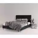 Łóżko Lamelowe Tapicerowane Ze Stelażem Harmony 180X200 Czarne W