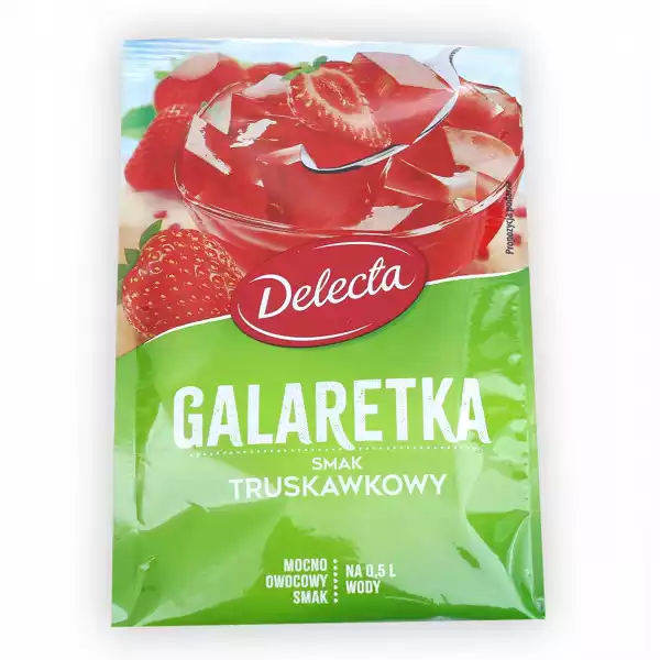 Delecta Galaretka Truskawka Smak Truskawkowy 70 G