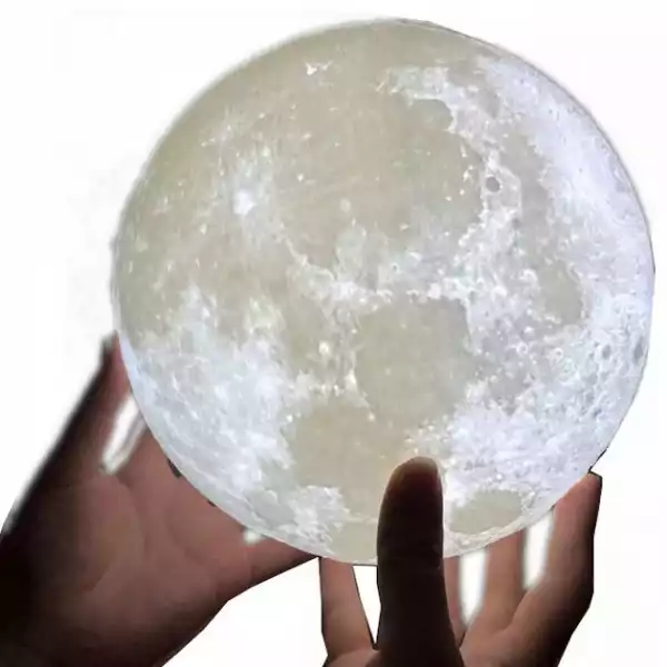 Lampa Księżyc Moon 3D Lampka Nocna Led Akumulator