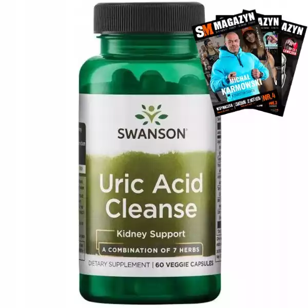 Swanson Uric Acid Cleanse 60K Zdrowe Nerki