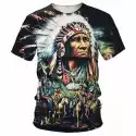 inna Koszulka 3D Wódz Indian Indian Tribal Spirit