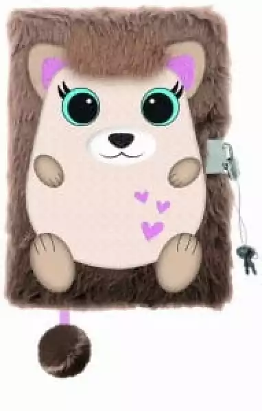 Pamiętnik Z Kłódką 3D Włochacz A5,cute Hedgehog