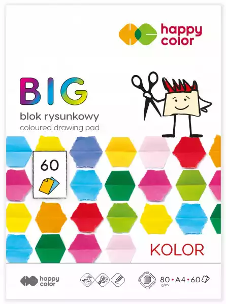 Blok Rysunkowy Kolorowy Happy Color A4 60 Kartek