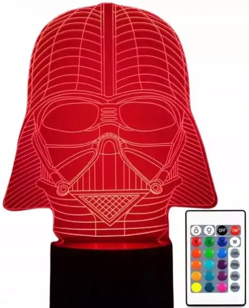 Lampa 3D Led Lord Darth Vader Star Wars Gwiezdne