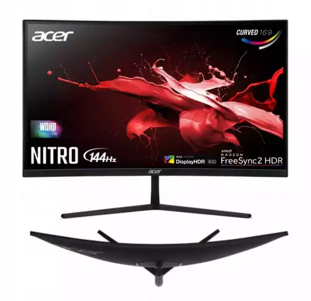 Monitor Acer Nitro Ei272Urp Curved Wqhd 144Hz Hdr