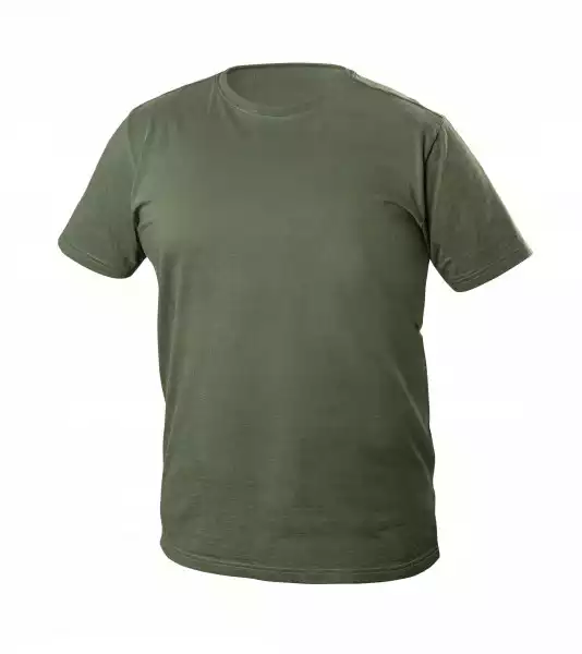 Vils T-Shirt Bawełniany Ciemny Zielony S Hoegert