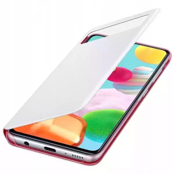 Etui Samsung S View Wallet Cover Galaxy A41 Biały