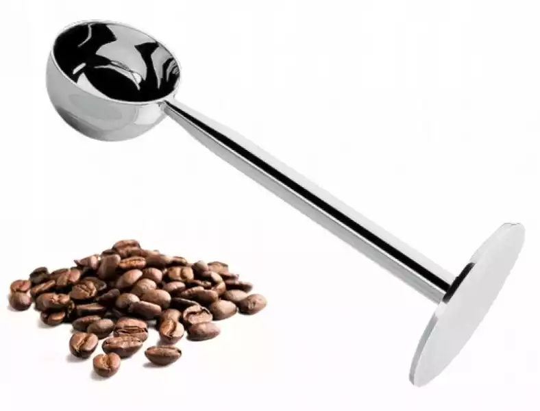 2W1 Miarka Ubijak Do Kawy Espresso Łyżeczka Stal