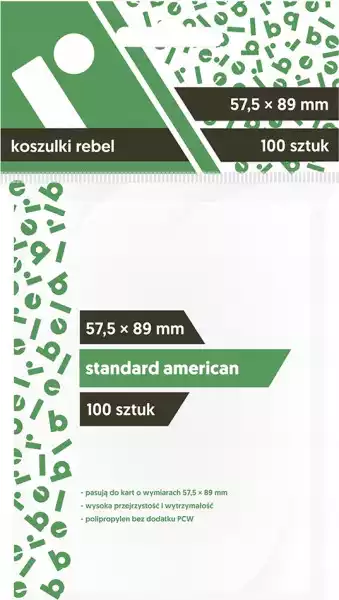 Rebel Koszulki Standard American 57,5X89 Mm 100Szt