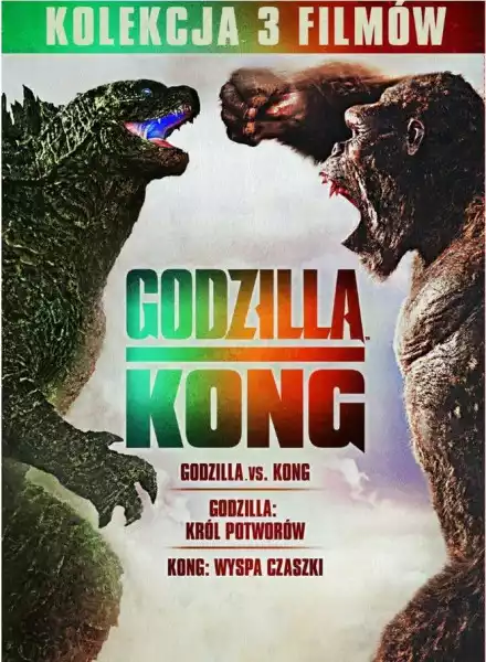 3X Dvd: Godzilla Vs Kong Godzilla Ii Wyspa Czaszki