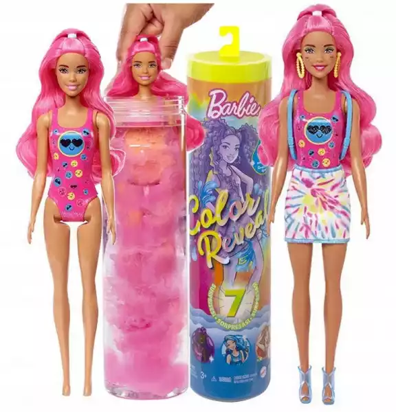 Barbie Kolorowa Niespodzianka Neon Color Reveal