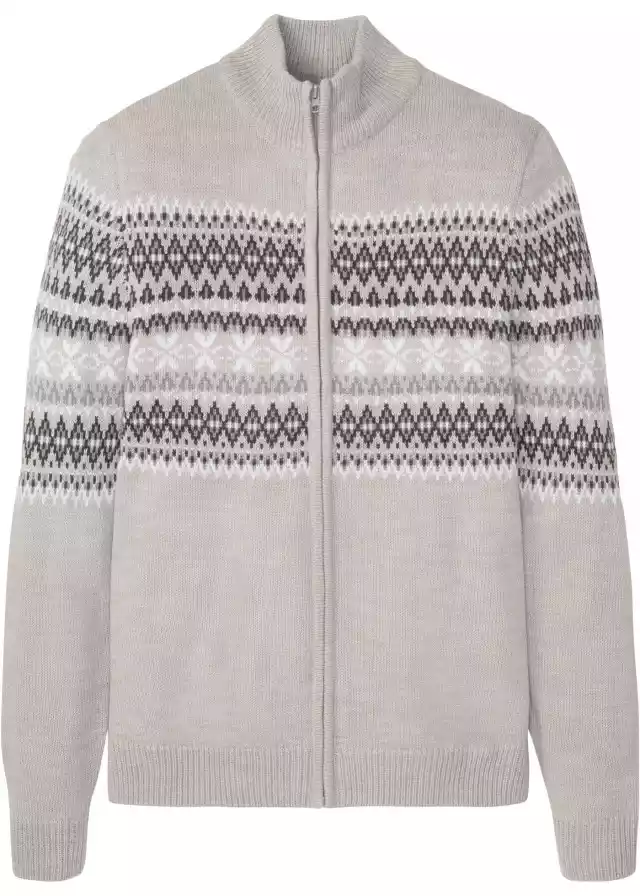 Sweter Norweski Rozpinany