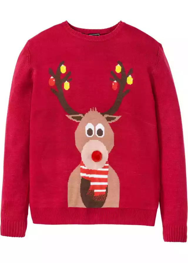 Sweter Męski Z Bożonarodzeniowym Motywem