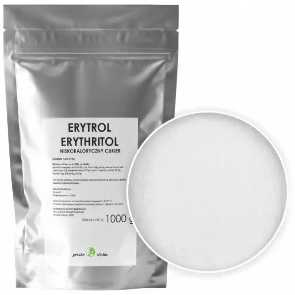 Erytrol Erytrytol Naturalny Słodzik 1Kg