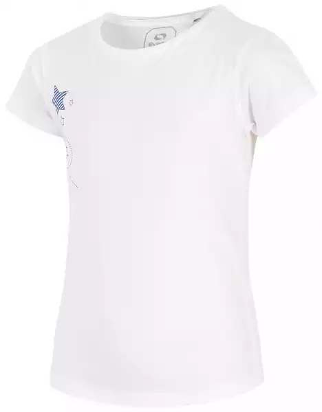 T-Shirt Dziewczęcy Everhill Jtsd701 Biały R128