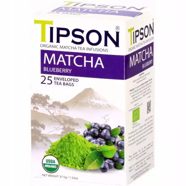 Tipson Matcha Blueberry Herbata Zielona Z Borówką
