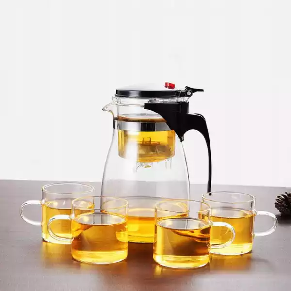 Szklany Czajniczek Zestaw Do Parzenia Herbaty