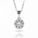 Inna marka 925Silver Necklace With 0.5Ct Round Cut Moissanite