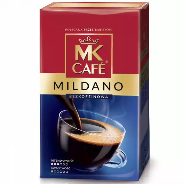 Kawa Bezkofeinowa Mielona Mk Cafe Mildano 250 G