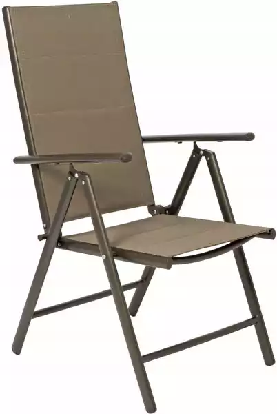 Krzesło Aluminiowe Modena Ogrodowe Składane Brąz