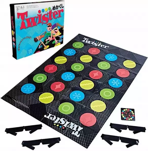 Gra Zręcznościowa Twister Hasbro Opaski Na Oczy