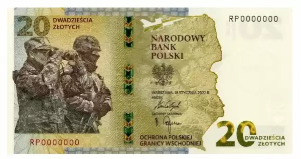 20 Zł Ochrona Polskiej Granicy Wschodniej 2022