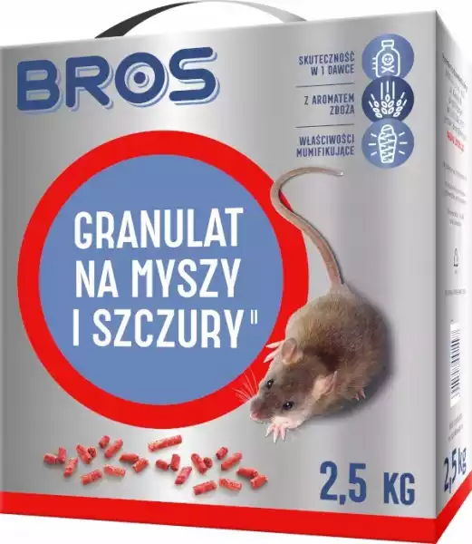 Bros Granulat Trutka Na Myszy I Szczury 2,5 Kg
