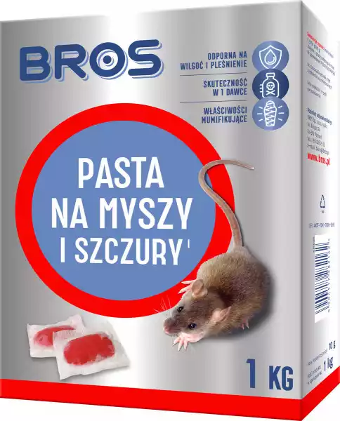 Bros Pasta Silna Trutka Na Myszy I Szczury 1Kg
