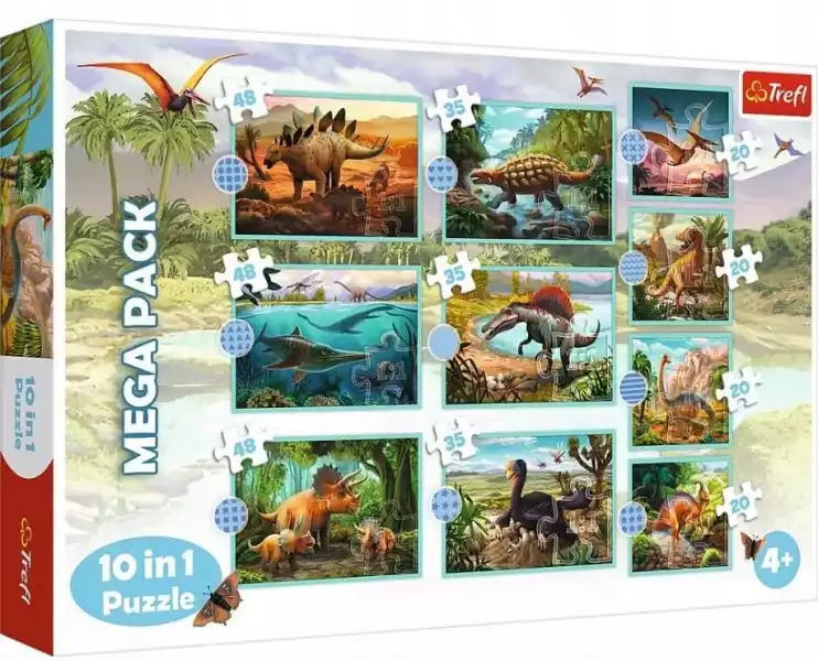Puzzle 10W1 Dinozaury Trefl Układanka
