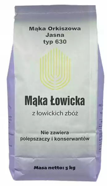 Mąka Orkiszowa Jasna 630 5Kg Eko Torba