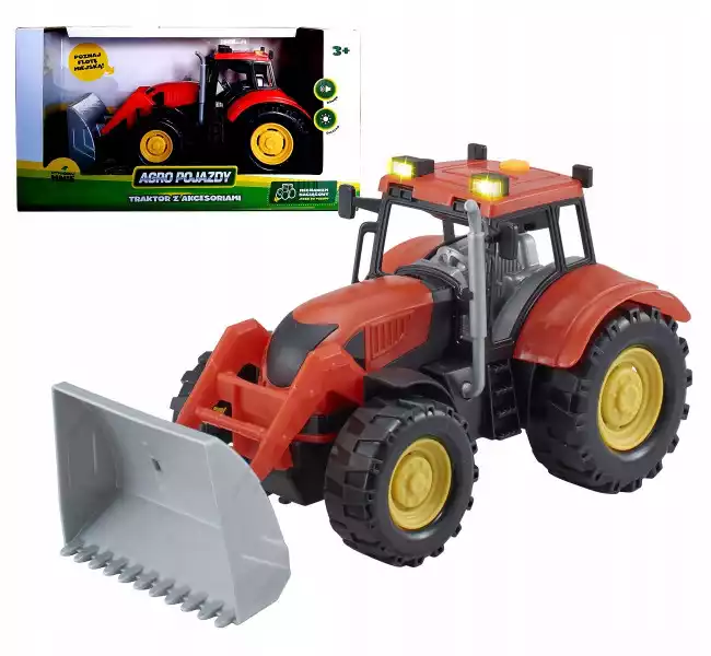 Traktor Z Akcesoriami Agro Pojazd Dumel 71001 Red
