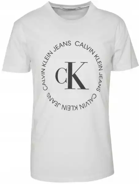 Męska Koszulka Calvin Klein Ck Rozmiar Xl Biała