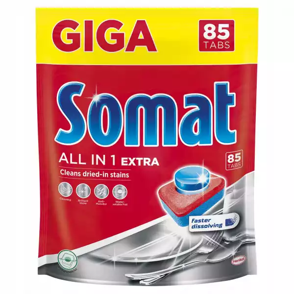 Somat All In One Tabletki Do Zmywarki Extra 85 Szt