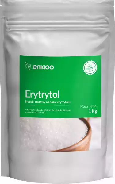 Enkioo Erytrol 1Kg Erytrytol Naturalny Słodzik 0Kj