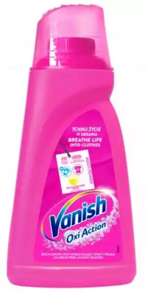 Vanish Oxi Action Pink Kolor Odplamiacz Tkaniny 1L